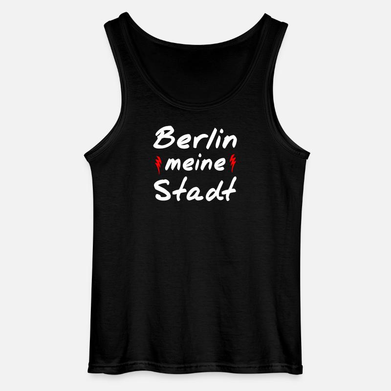 Berlin - Gildan Männer Tank Top - Schwarz