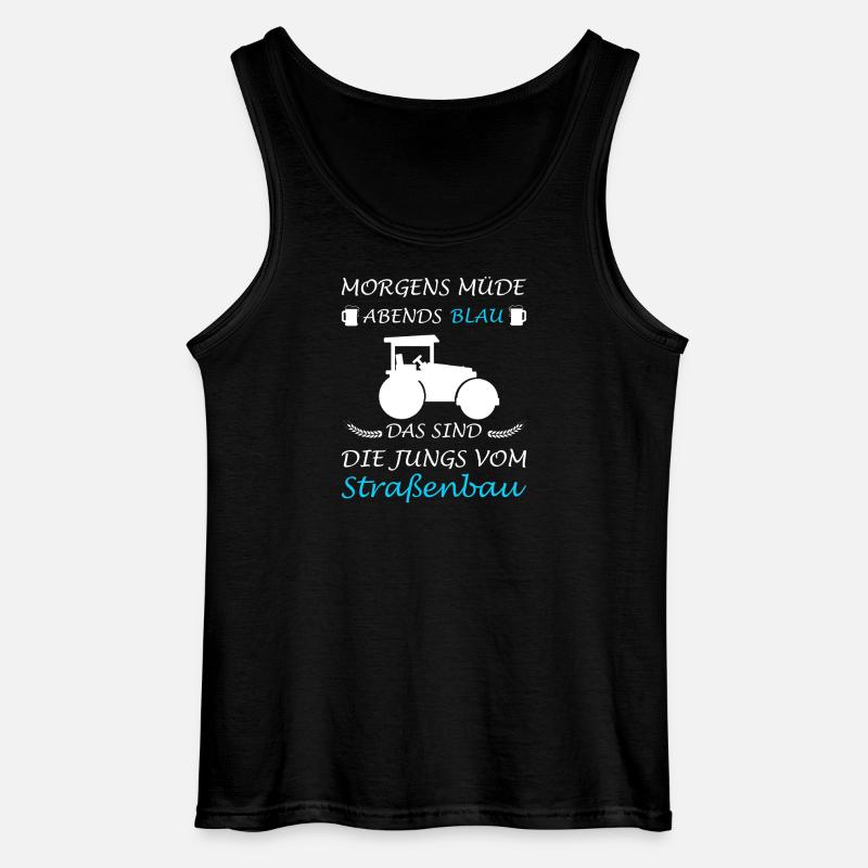 Straßenbau Straßenbauer Bauarbeiter - Gildan Männer Tank Top - Schwarz