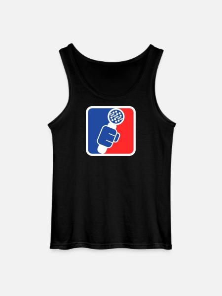 Microphone Check League Icon – Sportfan - Gildan Männer Tank Top - Schwarz