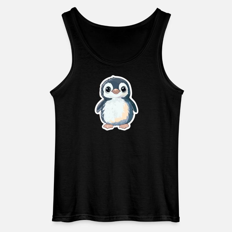 Pinguin - Gildan Männer Tank Top - Schwarz