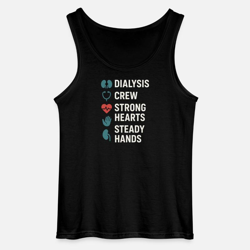 Dialyse Schwester Tech Nierenpflege Nephrologie - Gildan Männer Tank Top - Schwarz