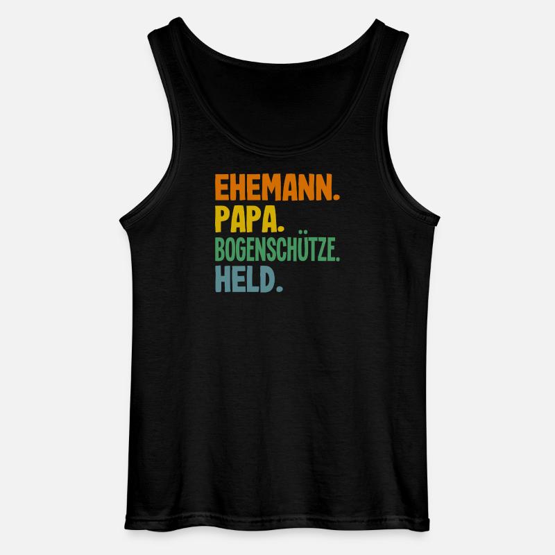Bogenschießen Bogenschütze Geschenk - Gildan Männer Tank Top - Schwarz