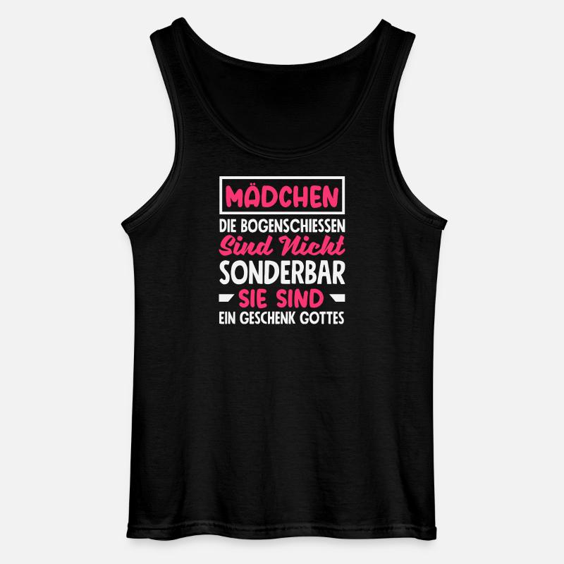 Bogenschießen Bogenschütze Geschenk - Gildan Männer Tank Top - Schwarz