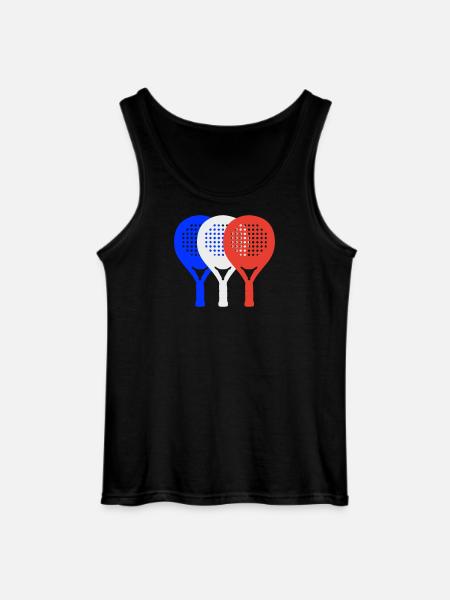 Padel-Frankreich2 - Gildan Männer Tank Top - Schwarz