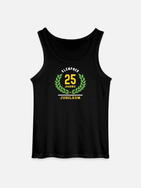 Plumber Anniversary 25 Years 25th Anniversary - Gildan Men’s Tank Top - black