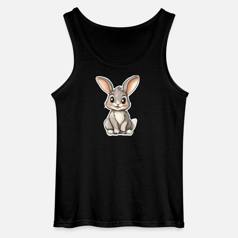 Hase - Gildan Männer Tank Top - Schwarz