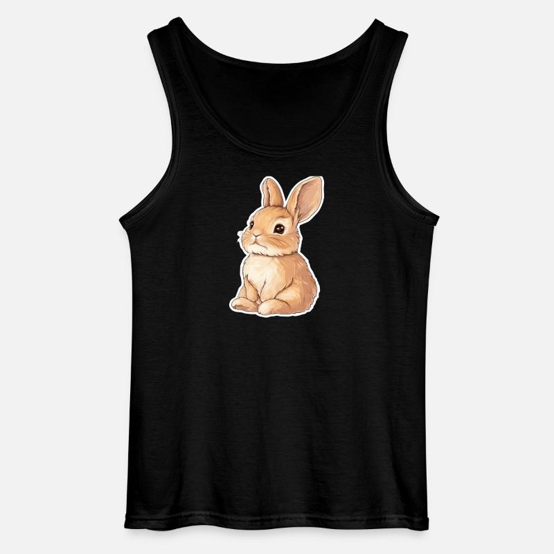 Hase - Gildan Männer Tank Top - Schwarz