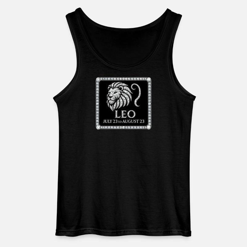 Sternzeichen Löwe - Gildan Männer Tank Top - Schwarz