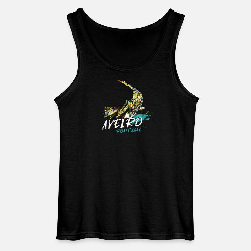 Bugboot moliceiro Aveiro Illustration - Gildan Männer Tank Top - Schwarz