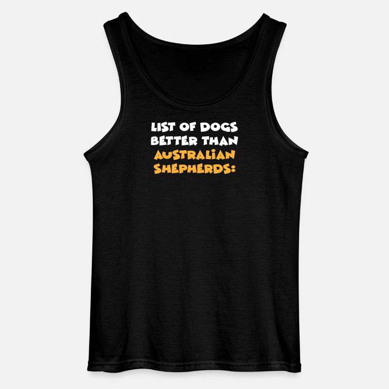 Australian Shepherd - Gildan Männer Tank Top - Schwarz