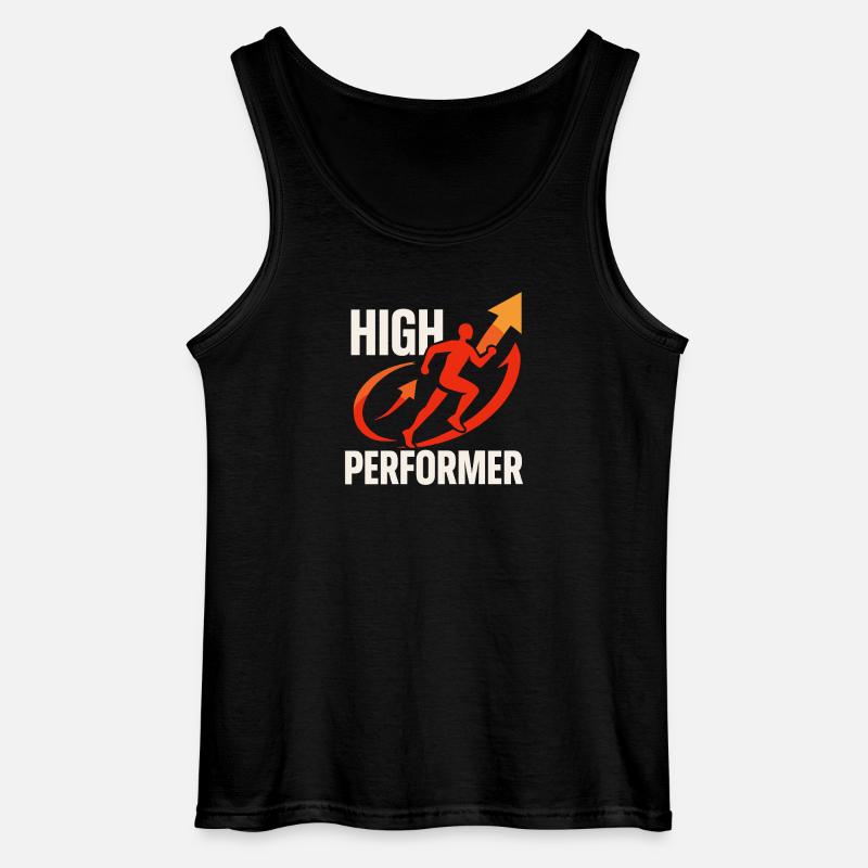 High Performer Sprint Design - Gildan Männer Tank Top - Schwarz