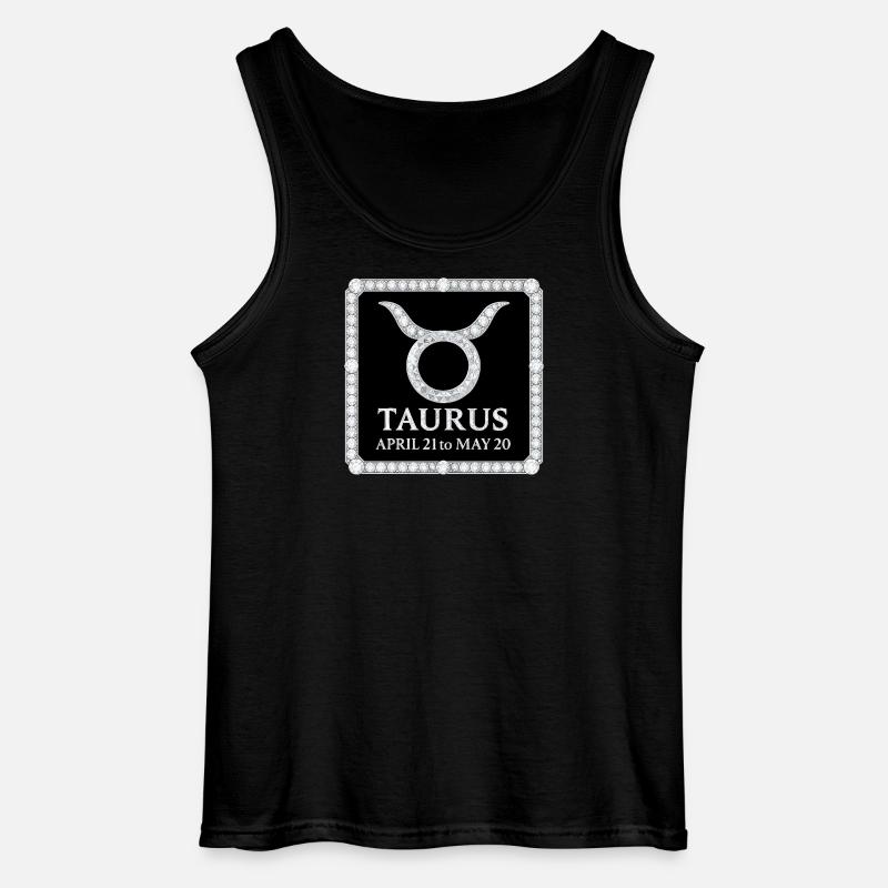 Sternzeichens Stier - Gildan Männer Tank Top - Schwarz