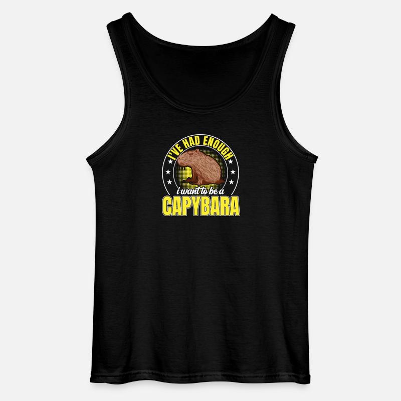 Capybara har nok capybara - Gildan tanktop til mænd - sort