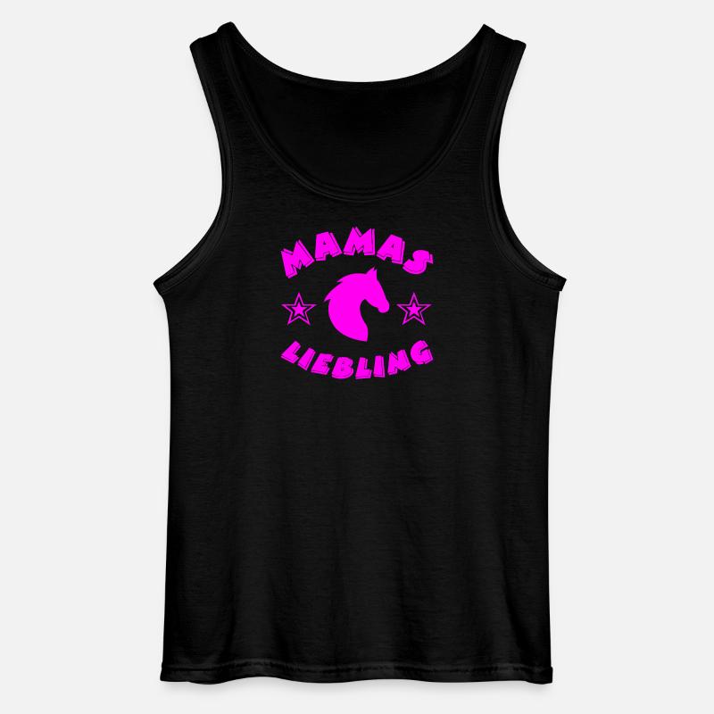 Pferde - Gildan Männer Tank Top - Schwarz
