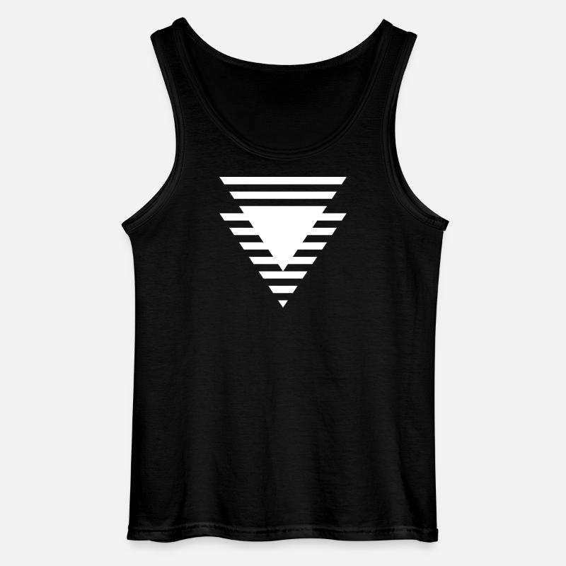Stepped Triangular Prism - Gildan Men’s Tank Top - black