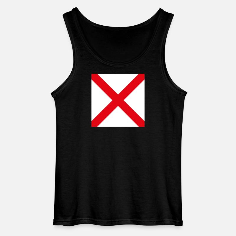I_Require_Assistance_Flag - Gildan Männer Tank Top - Schwarz