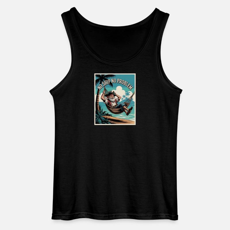 No Ship No Problem - Gildan Männer Tank Top - Schwarz
