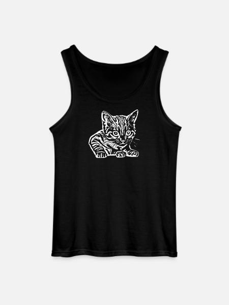 Chat Chat Bébé T-shirt Idée Cadeau - Débardeur Gildan Homme - noir