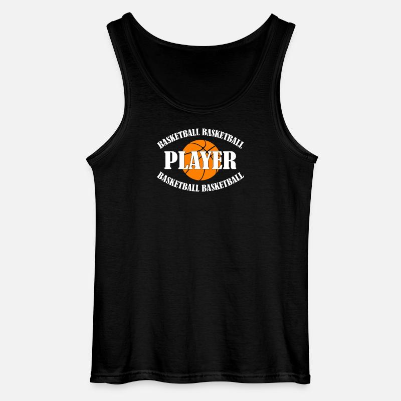 BASKETBALL PLAYER - Gildan Männer Tank Top - Schwarz
