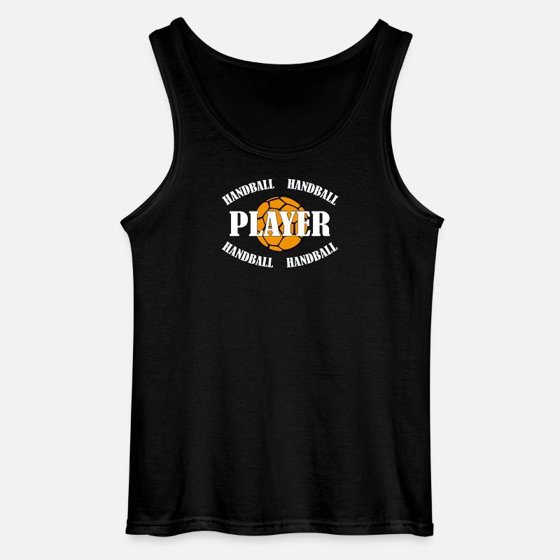 HANDBALL PLAYER - Gildan Männer Tank Top - Schwarz
