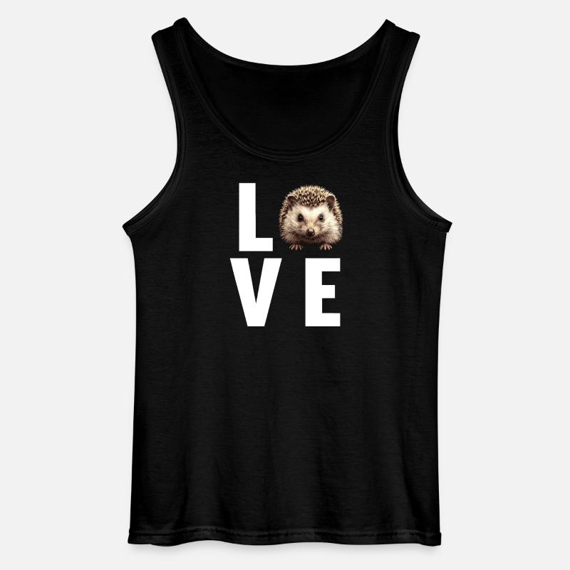 Igel - Gildan Männer Tank Top - Schwarz
