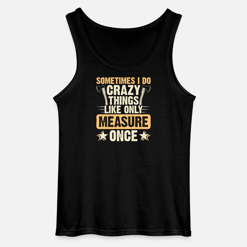 Baumpfleger Holzarbeiter Waldarbeiter Geschenk - Gildan Männer Tank Top - Schwarz