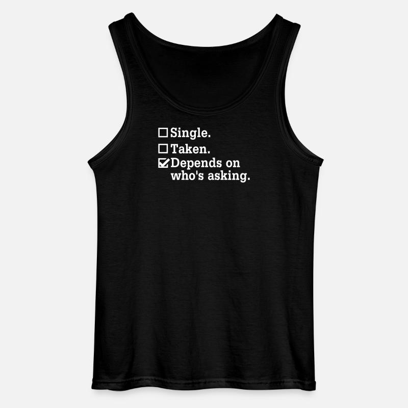 Single? – Junggesellenabschied Party Design - Gildan Männer Tank Top - Schwarz