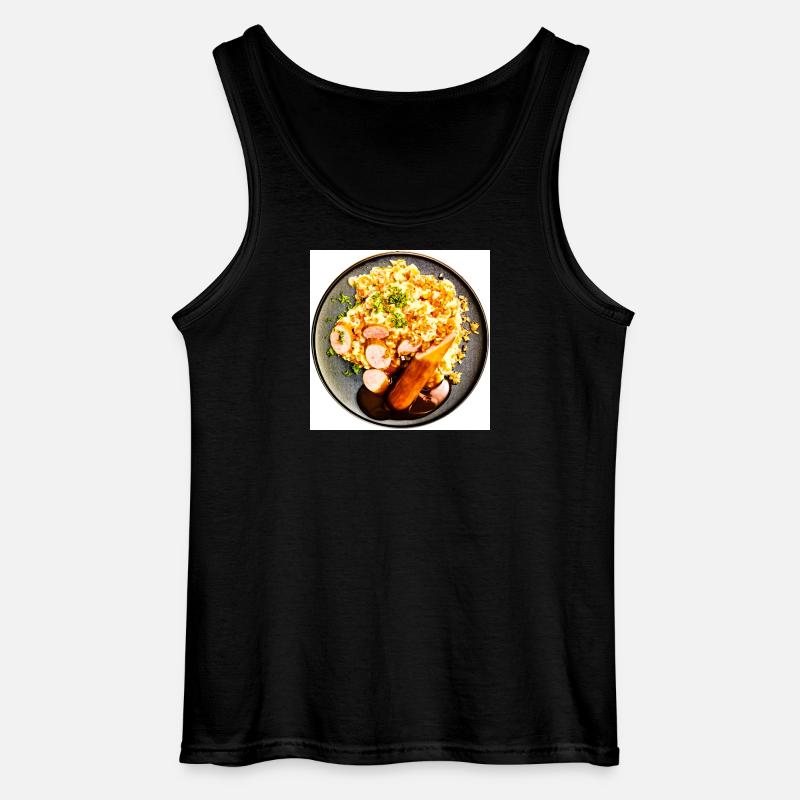 Gericht mit Wurst und Kartoffelpüree - Gildan Männer Tank Top - Schwarz