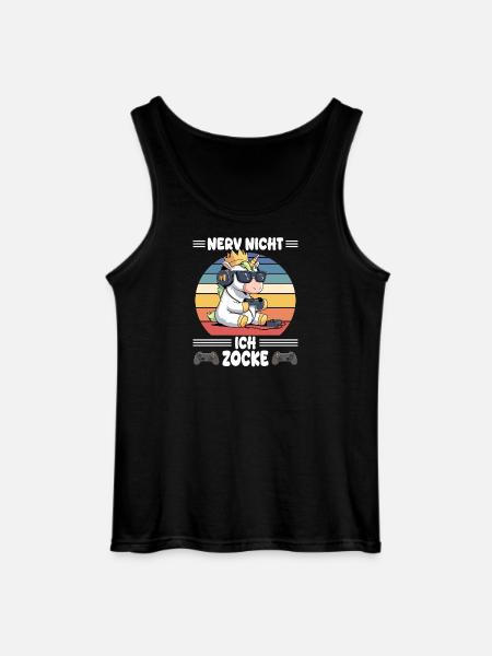 nerv nicht, ich zocke - Gildan Männer Tank Top - Schwarz