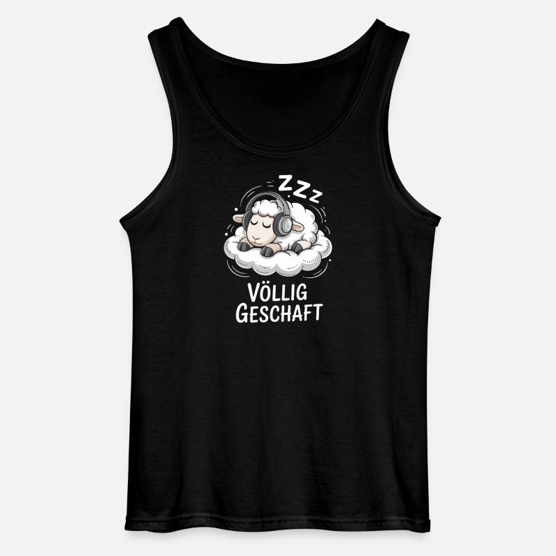 Completely done sheep design - Gildan Men’s Tank Top - black