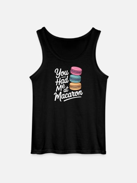 Macaron French Desserts - Gildan Men’s Tank Top - black