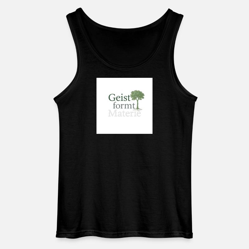 Geist formt Materie Baum - Gildan Männer Tank Top - Schwarz