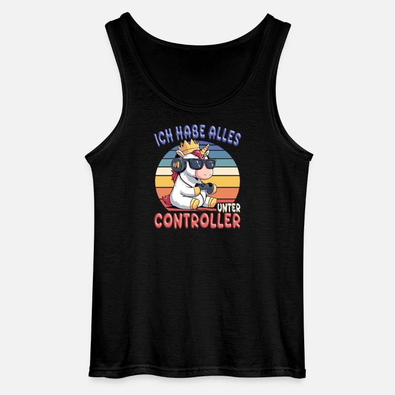 der könig will zocken - Gildan Männer Tank Top - Schwarz