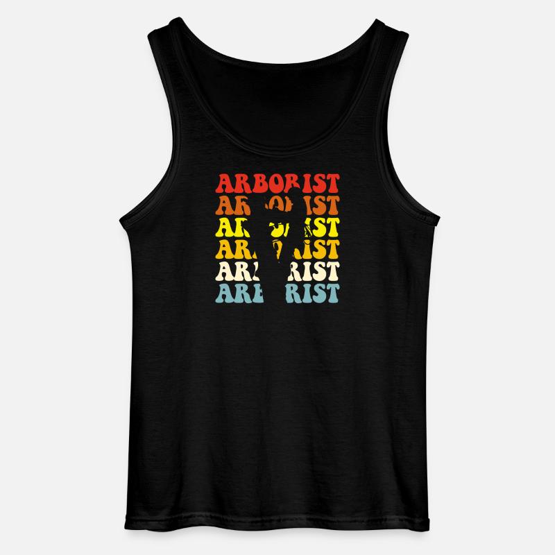 Baumpfleger Holzarbeiter Waldarbeiter Geschenk - Gildan Männer Tank Top - Schwarz
