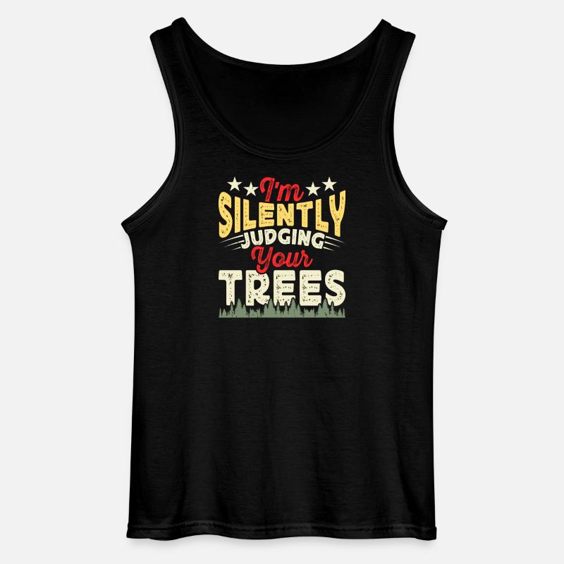 Baumpfleger Holzarbeiter Waldarbeiter Geschenk - Gildan Männer Tank Top - Schwarz