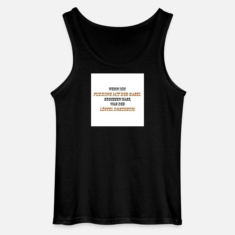 Dreckscher Löffel - Gildan Männer Tank Top - Schwarz