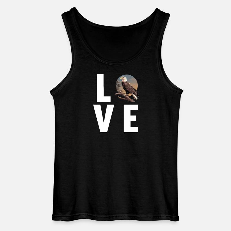 Adler - Gildan Männer Tank Top - Schwarz