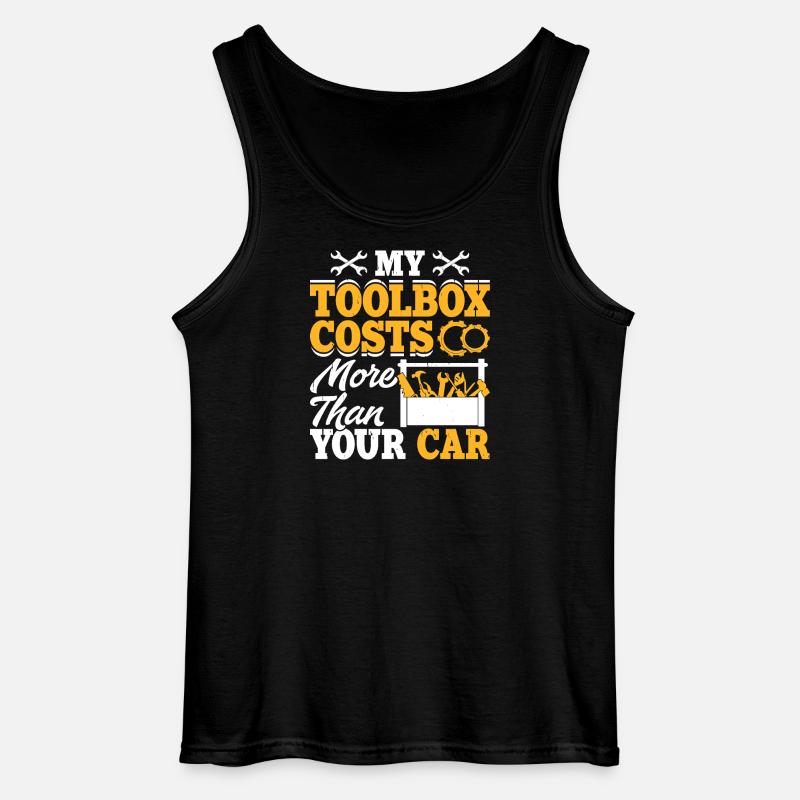 Mechaniker Mechatroniker Schrauber Geschenk - Gildan Männer Tank Top - Schwarz