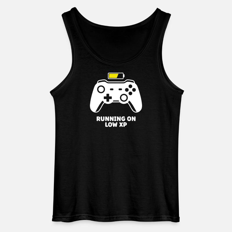 Running on Low XP Controller - Gildan Männer Tank Top - Schwarz