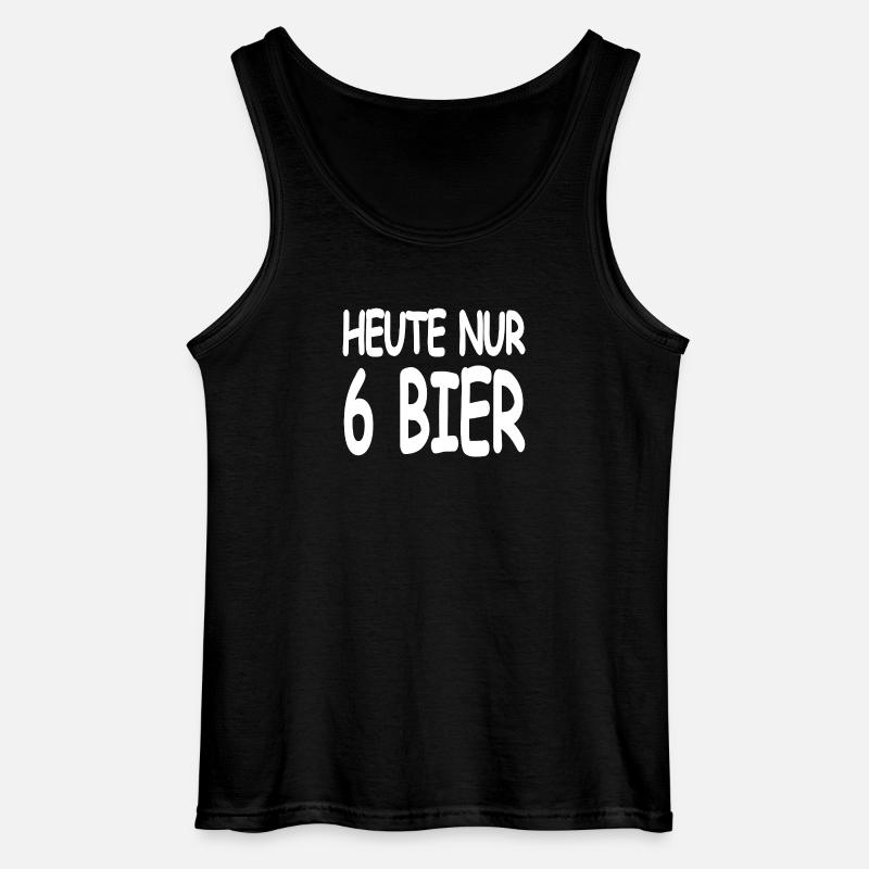 Bier - Gildan Männer Tank Top - Schwarz