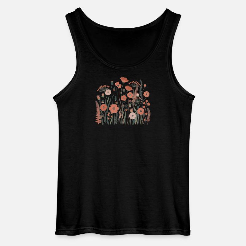 Boho Wildflowers – Blooming Harmony - Gildan Men’s Tank Top - black