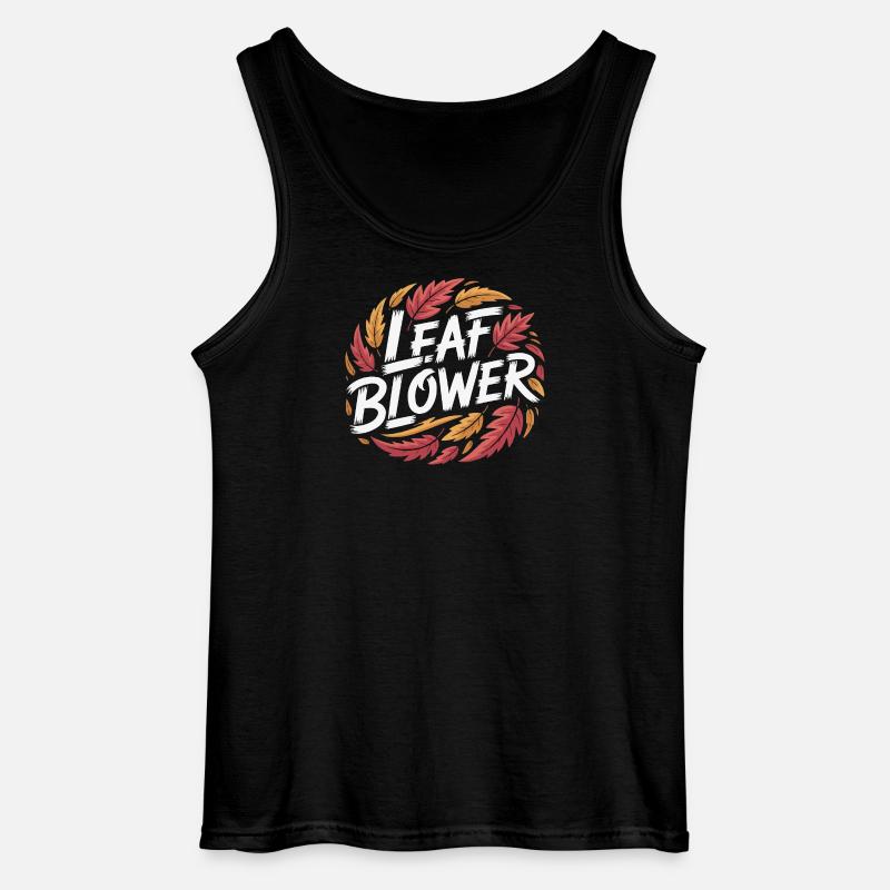 Laubbläser Herbstlaub - Gildan Männer Tank Top - Schwarz