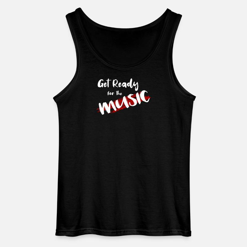 Get Ready - Gildan Männer Tank Top - Schwarz