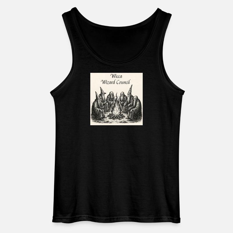 Wicca Wizard Rat - Gildan Männer Tank Top - Schwarz
