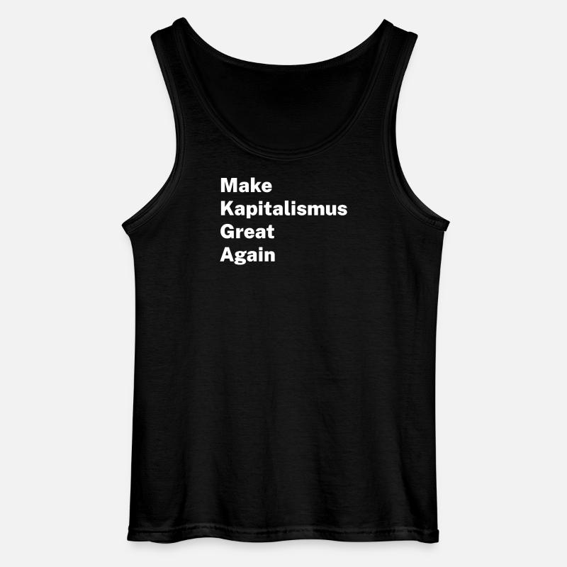 Make Kapitalism Great Again - Gildan Männer Tank Top - Schwarz
