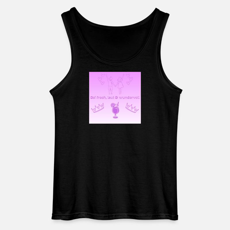 Sei frei laut und wunderVOLL - Gildan Männer Tank Top - Schwarz