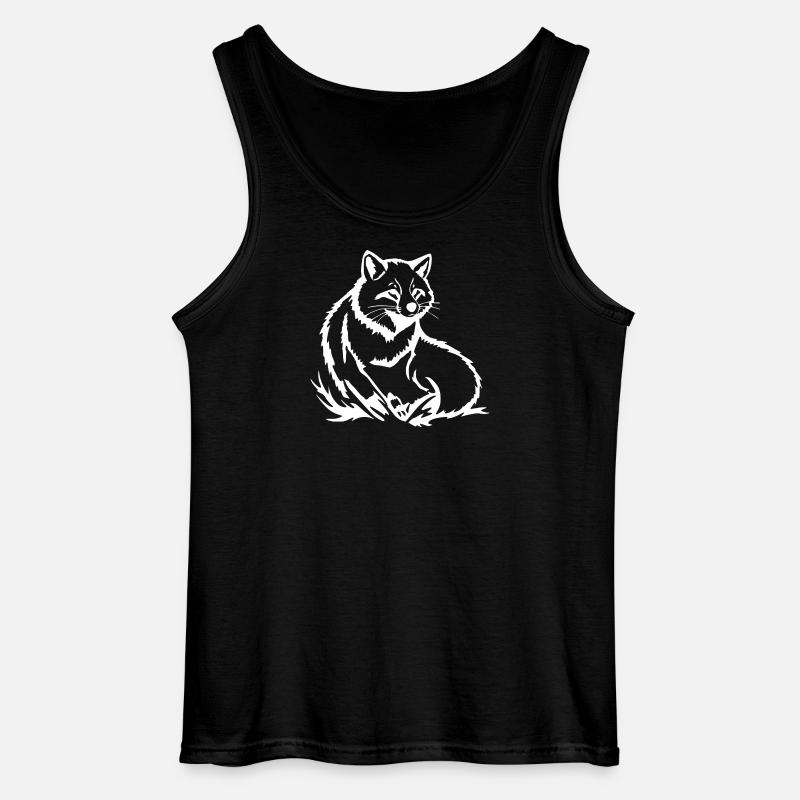 Fuchs T-shirt Geschenk - Gildan Männer Tank Top - Schwarz