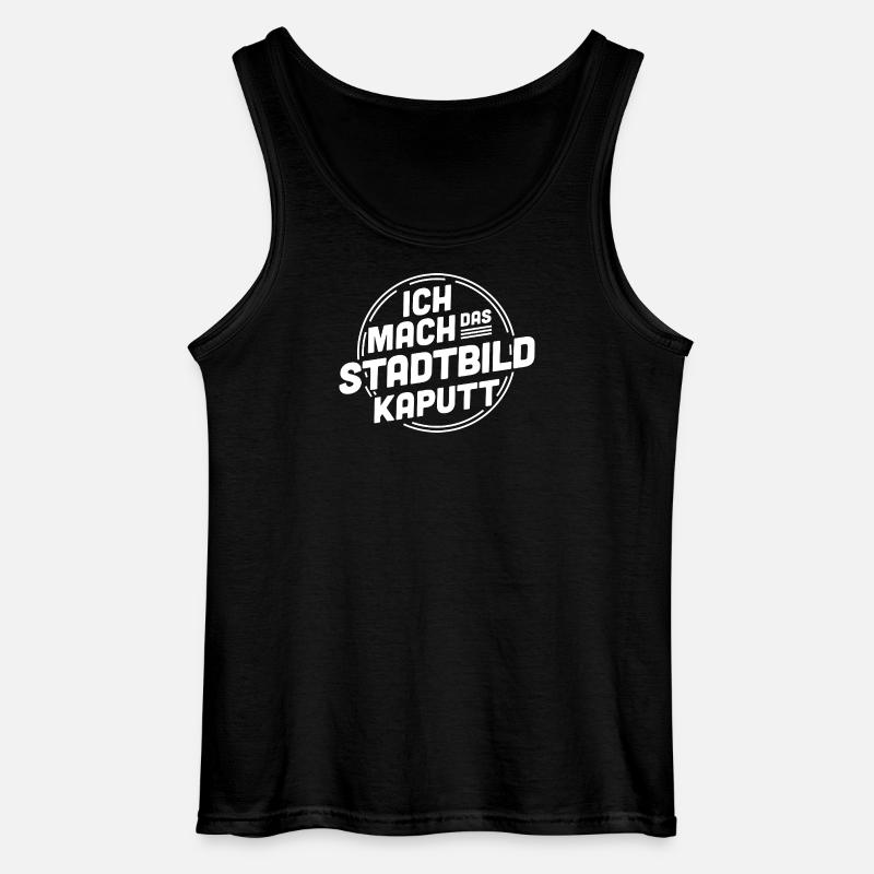 Ich mach das Stadtbild kaputt – Statement - Gildan Männer Tank Top - Schwarz