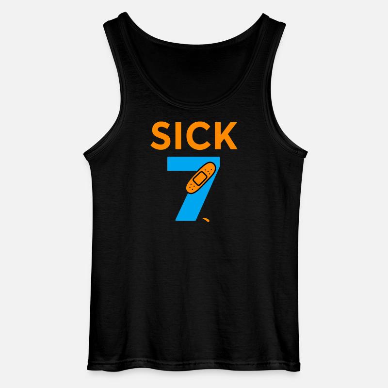 Sick Seven Meme Tee Six Seven  - Gildan Männer Tank Top - Schwarz