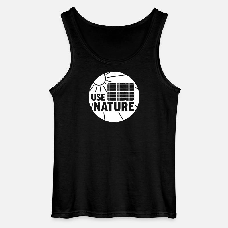USE NATURE - Gildan Männer Tank Top - Schwarz